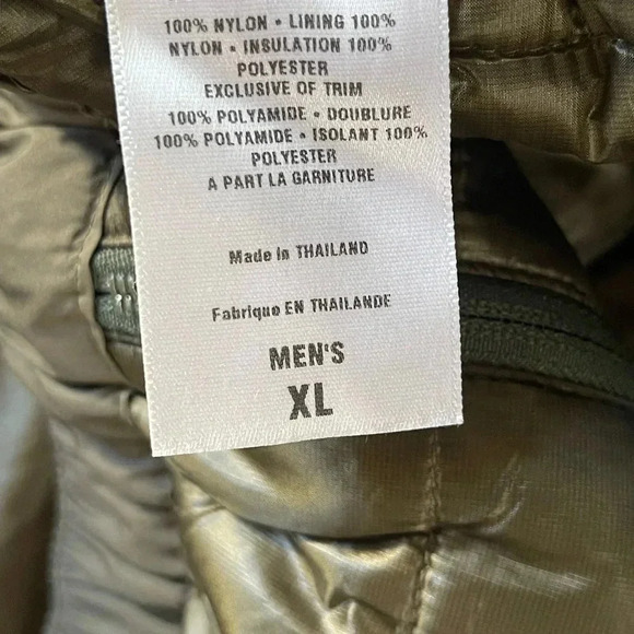 Patagonia micro puff army green pants full leg zip - Picture 7 of 9